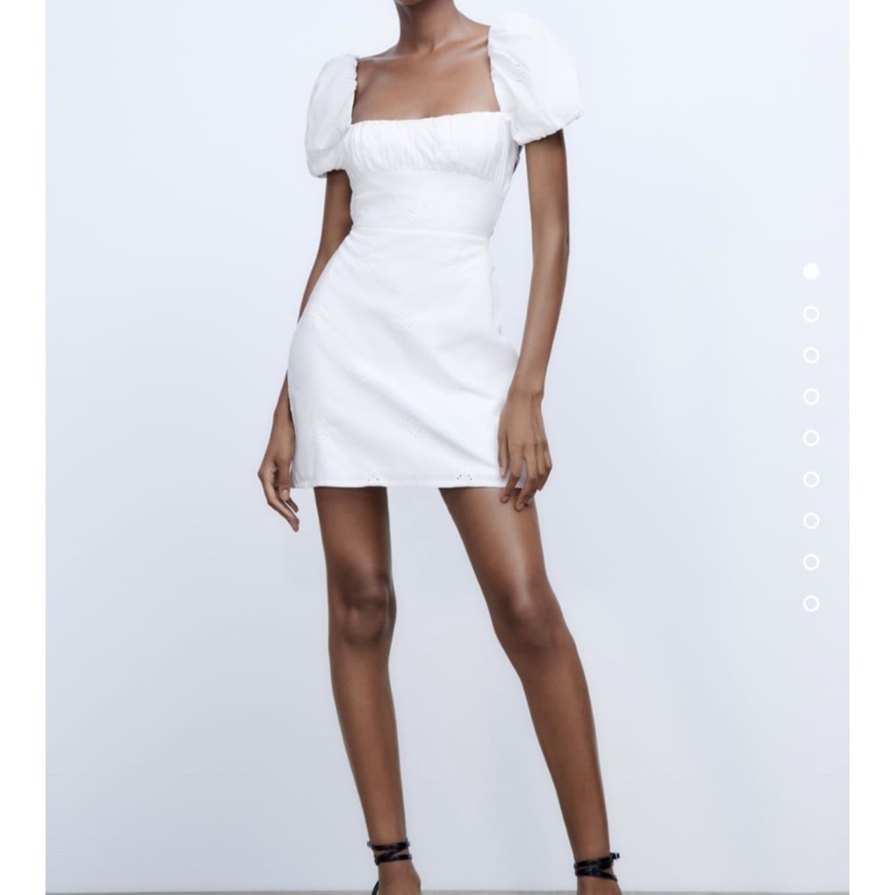 Zara Openwork Embroidered Dress
